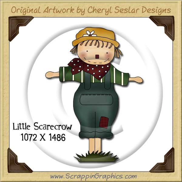 Little Scarecrow Single Graphics Clip Art Download - Click Image to Close