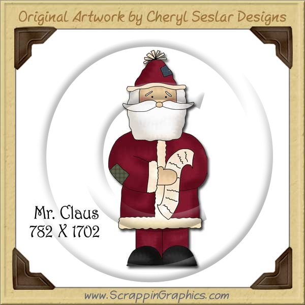 Mr Claus Single Graphics Clip Art Download - Click Image to Close