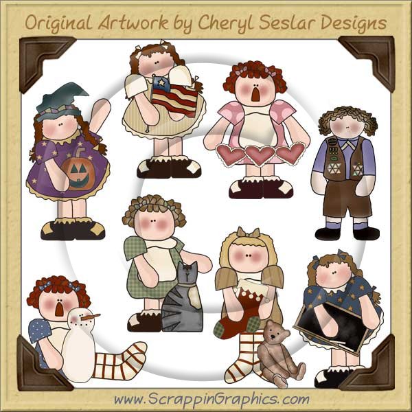 Sweetie Pie Girls Clip Art Download - Click Image to Close