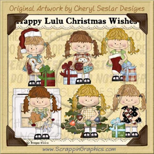 Happy Lulu Christmas Wishes Limited Pro Clip Art Graphics