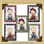 Rag A Muffin Sampler Card Collection Printable Craft Download