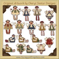 Raggedy Angels Collection Clip Art Download