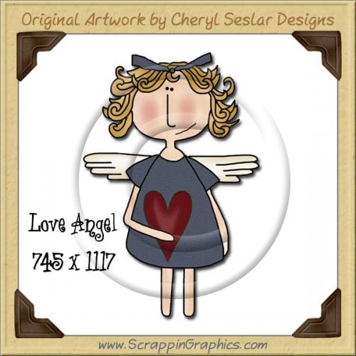 Love Angel Single Graphics Clip Art Download