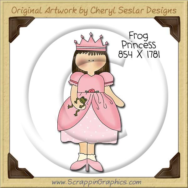 Frog Princess Single Clip Art Graphic Download - Click Image to Close