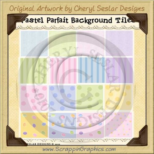 Pastel Parait Background Tiles Clip Art Graphics