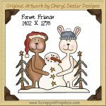 Forest Friends Single Graphics Clip Art Download