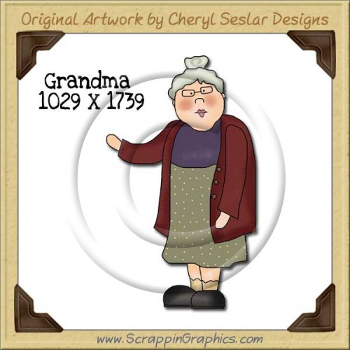 Grandma Single Graphics Clip Art Download