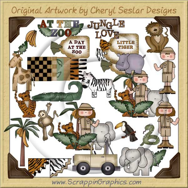 Jungle Safari Clip Art Download - Click Image to Close