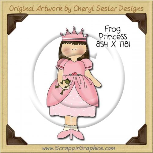 Frog Princess Single Clip Art Graphic Download