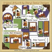 Happy Halloween Craft Kit Collection Graphics Clip Art Download