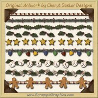 Christmas Dividers Clip Art Graphics Collection