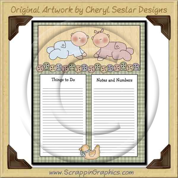 Little Baby To Do Sheet Printable Craft Graphic Download - Click Image to Close