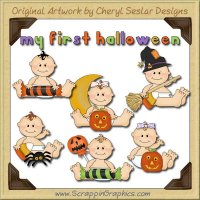 Sweet Baby First Halloween Limited Pro Clip Art Graphics