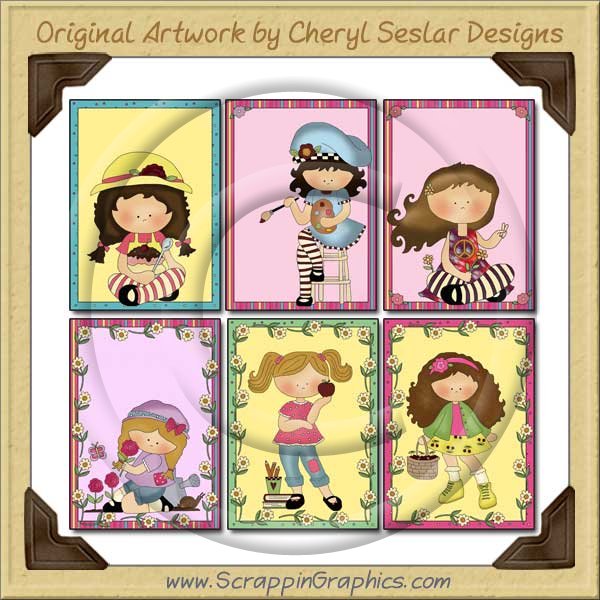 Huckleberry Friends Greeting Card Sampler Collection Printable Download - Click Image to Close