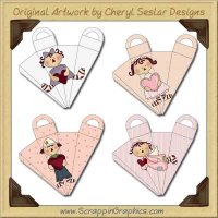 Valentine Cuties Icicle Boxes Printable Graphics Clip Art Downlo