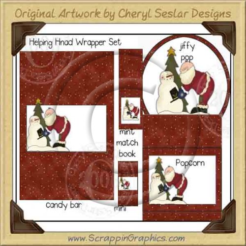 Helping Hand Wrapper Set Printable Craft Collection Graphics Cli