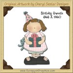 Birthday Sweetie Single Graphics Clip Art Download