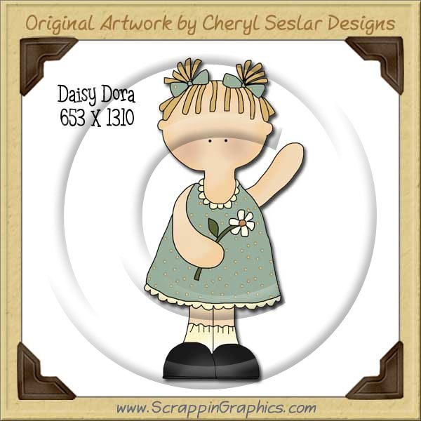 Daisy Doria Single Graphics Clip Art Download - Click Image to Close