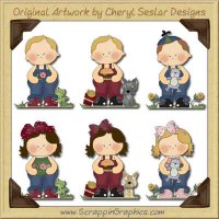Rag A Muffins Collection Graphics Clip Art Download