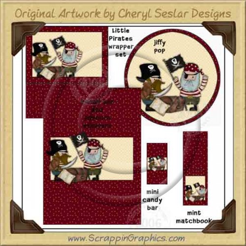 Little Pirates Wrapper Set Printable Craft Collection Graphics C