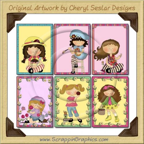 Huckleberry Friends Greeting Card Sampler Collection Printable Download
