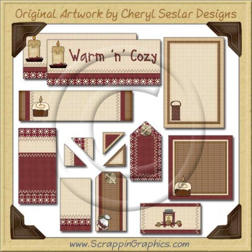 Savory Autumn Journaling Delights Digital Scrapbooking Graphics Clip Art Download