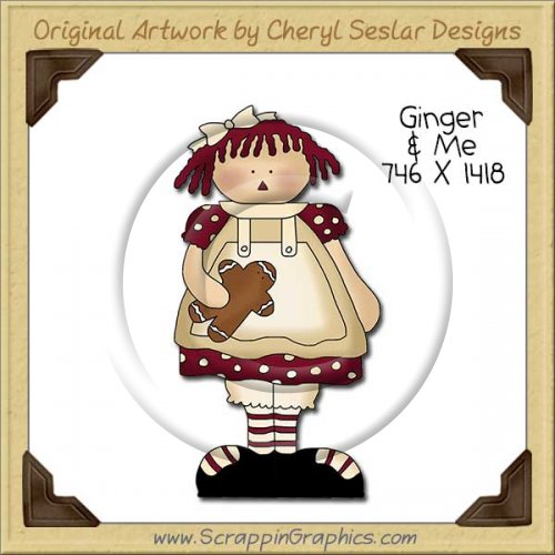 Ginger & Me Single Clip Art Graphic Download