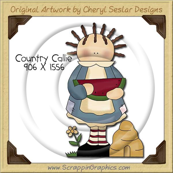 Country Callie Single Clip Art Graphic Download - Click Image to Close
