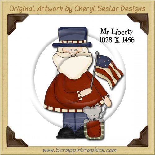 Mr. Liberty Single Graphics Clip Art Download