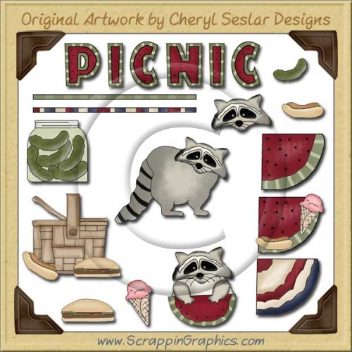 Picnic Pals Graphics Clip Art Download