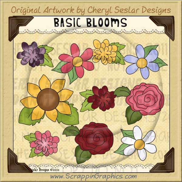 Basic Blooms Limited Pro Clip Art Graphics - Click Image to Close
