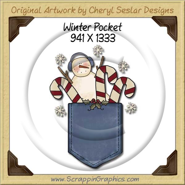 Winter Pocket Single Graphics Clip Art Download - Click Image to Close