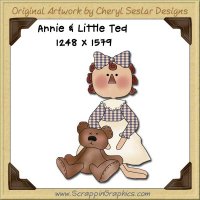 Annie & Little Ted Single Graphics Clip Art Download