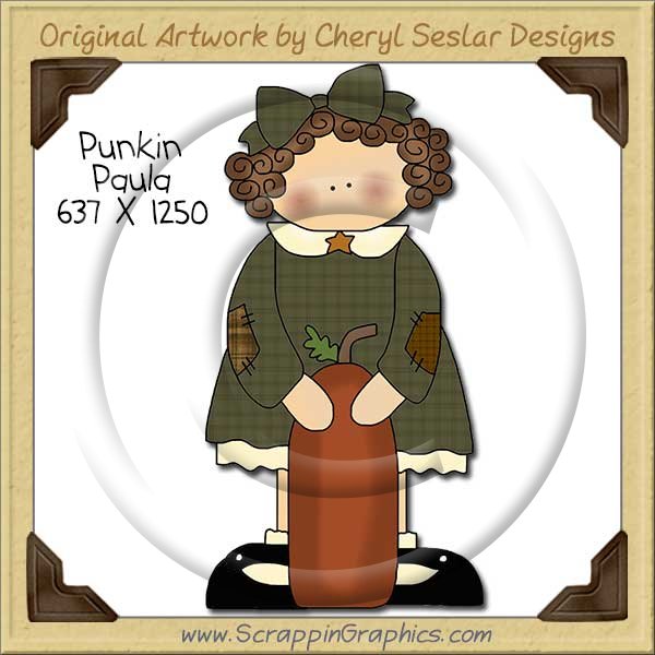 Punkin Paula Single Clip Art Graphic Download - Click Image to Close