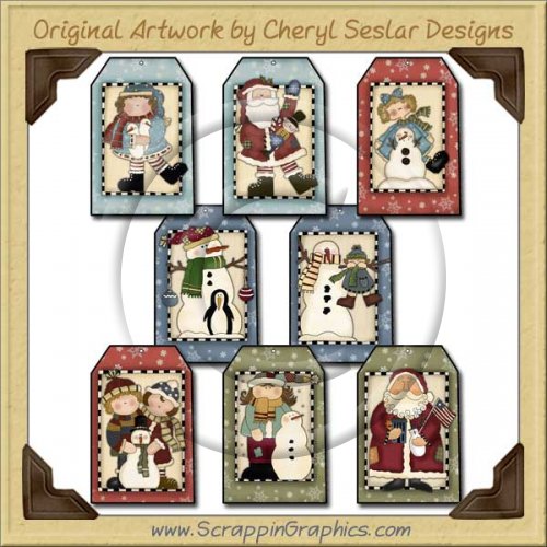 Winter Wonderland Tag Collection Printable Craft Download