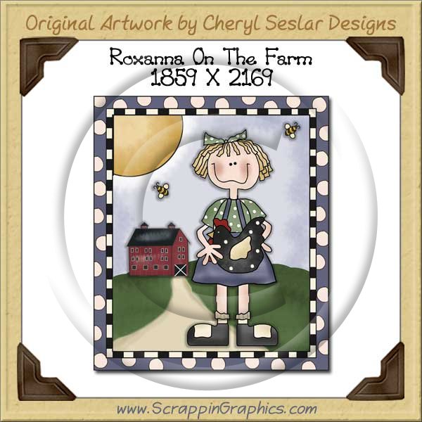 Roxanna On The Farm Single Graphics Clip Art Download - Click Image to Close