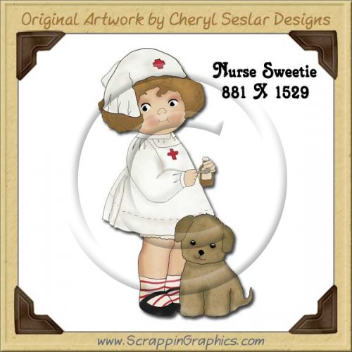 Nurse Sweetie Single Graphics Clip Art Download