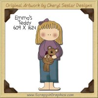 Emma's Teddy Single Clip Art Graphic Download