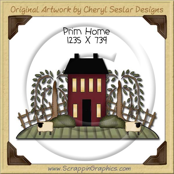 Prim Home Single Clip Art Graphic Download - Click Image to Close