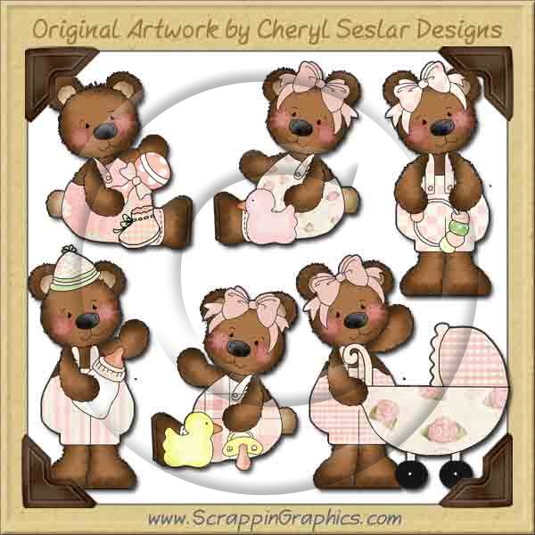 Raggedy Bears Baby Girl Graphics Clip Art Download - Click Image to Close