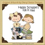 Happy Scrappers Single Graphics Clip Art Download