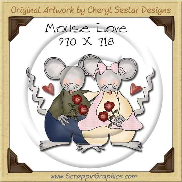 Mouse Love Single Graphics Clip Art Download - Click Image to Close