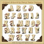 Cookie Time Alphabet & Numbers Clip Art Download