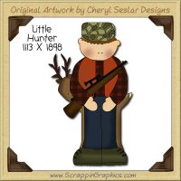 Little Hunter Single Clip Art Graphic Download