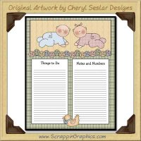 Little Baby To Do Sheet Printable Craft Graphic Download