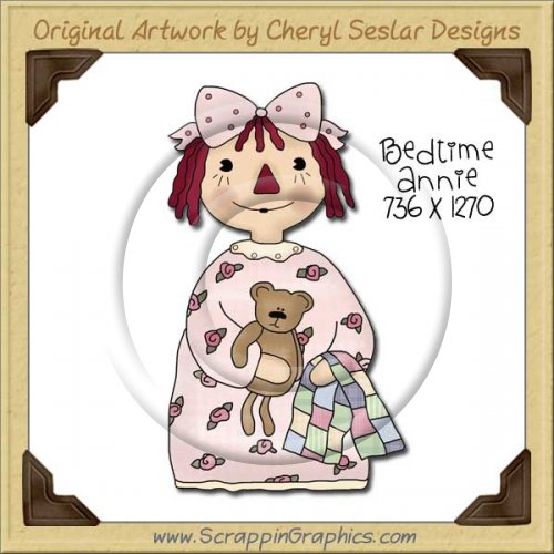 Bedtime Annie Single Graphics Clip Art Download