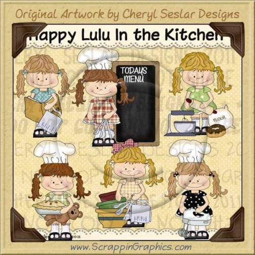 Happy Lulu In The Kitchen Limited Pro Clip Art Graphics