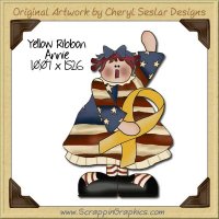 Yellow Ribbon Annie Single Graphics Clip Art Download