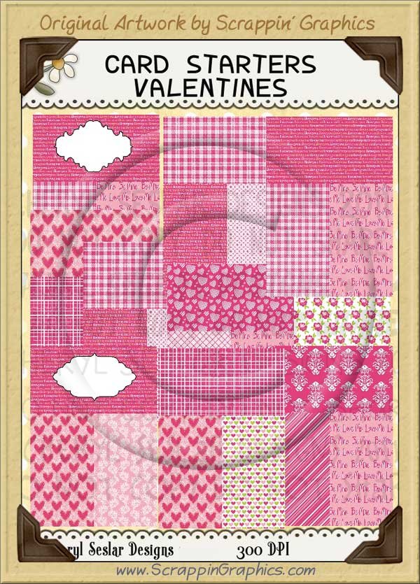 Card Starters Valentines Limited Pro Clip Art Graphics - Click Image to Close