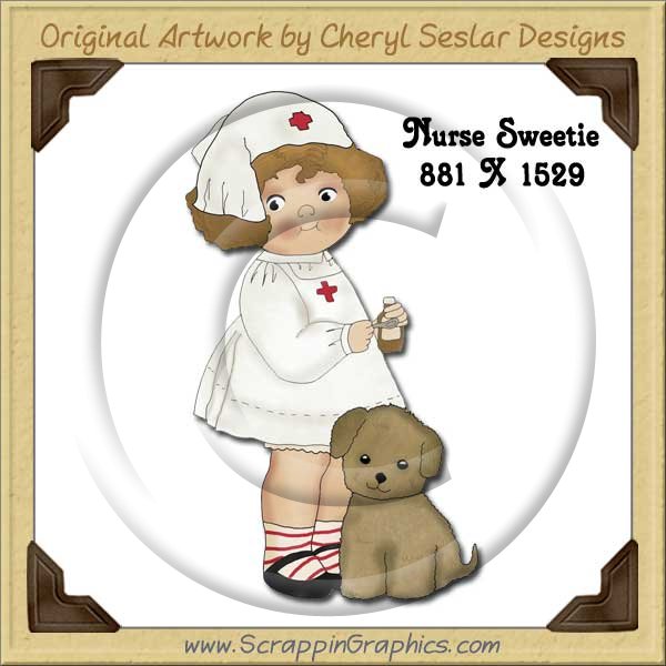 Nurse Sweetie Single Graphics Clip Art Download - Click Image to Close